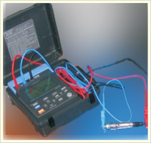 Portable insulation resistance tester